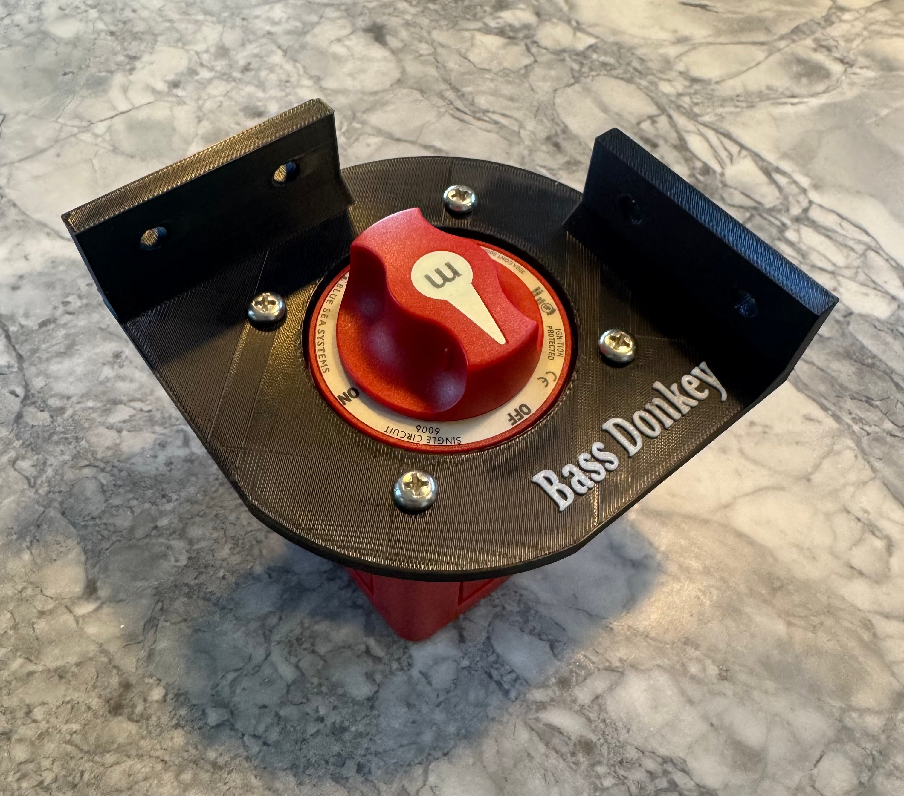 Boat Battery Disconnect Switch Corner Mount Bracket - Plastic