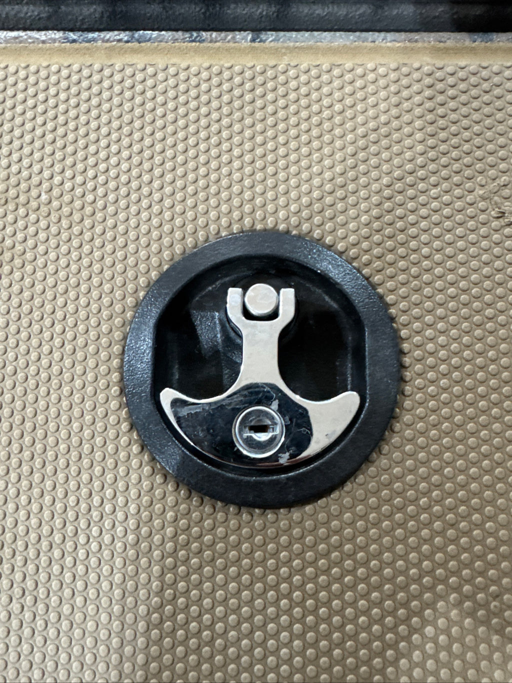 No Drill Spare Trolling Motor Prop Holder - Anchor Compartment Latch Compatible - Fits All Major Manufacturers