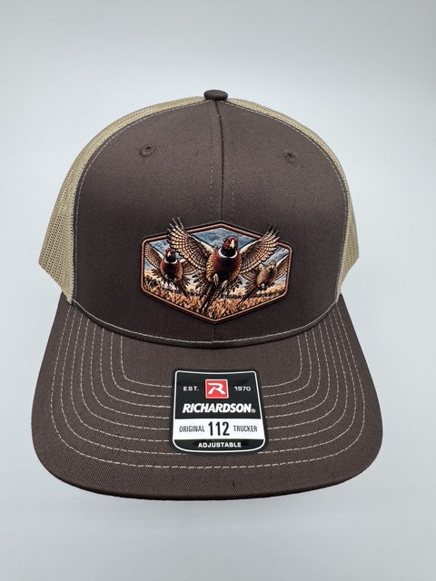 Pheasant Hunting Hat | Upland Bird Hunting Patch Hat | Richardson 112 Trucker Hat | Pheasant Hunter Gift | Outdoor Hunting Cap